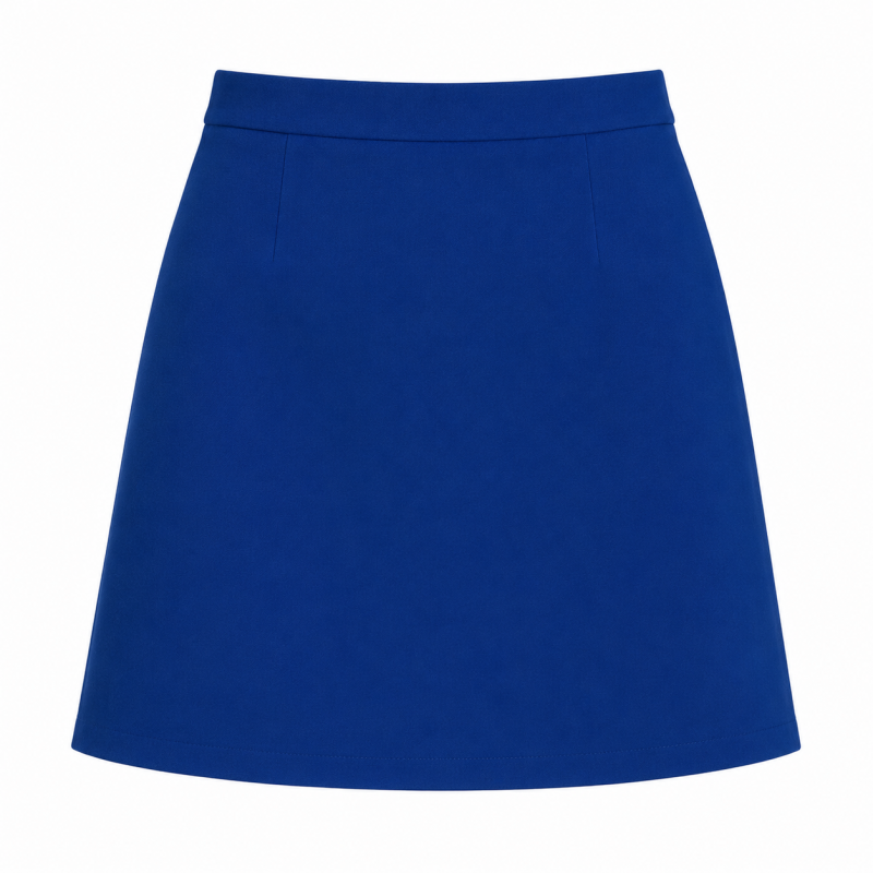 Falda azul de mujer