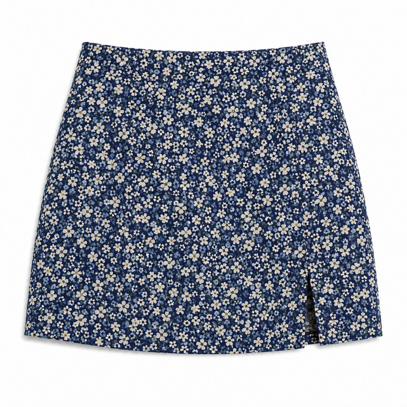 Falda estampada de mujer